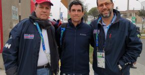 Felipe Vicini, presidente de Creso, junto a Manuel Antuña y Manuel Luna, de Creso.