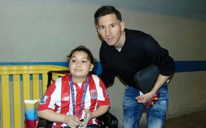 Messi y Hanya Sajad