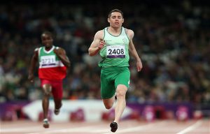 London Paralympic Games - Day 2...Ireland's Jason Smyth competes in the Men's 100m  T13 Heats at the Olympic Stadium, London. PRESS ASSOCIATION Photo. Picture date: Friday August 31, 2012. See PA story PARALYMPICS Athletics. Photo credit should read: David Davies/PA Wire