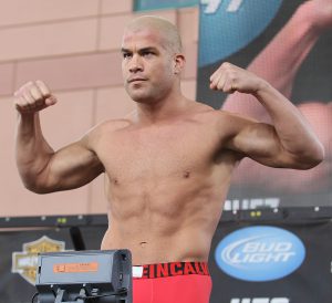 ANAHEIM, CA - OCTOBER 22:  [DESCRIPTION] at the UFC 121 weigh-in at the Honda Center on October, 22, 2010 in Anaheim, California.  (Photo by Josh Hedges/Zuffa LLC/Zuffa LLC via Getty Images)