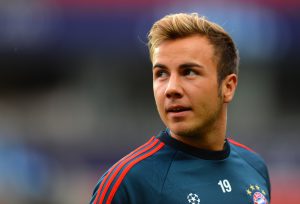 PRAGUE, CZECH REPUBLIC - AUGUST 29:  Mario Gotze of FC Bayern Munchen during a training session prior to the UEFA Super Cup match between FC Bayern Munchen and Chelsea at Stadion Eden on August 29, 2013 in Prague, Czech Republic.  (Photo by Shaun Botterill/Getty Images)