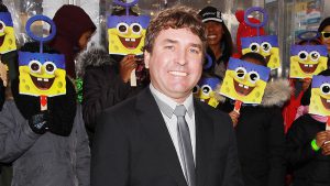 Mandatory Credit: Photo by Dave Allocca/StarPix/REX/Shutterstock (5634016ao) Stephen Hillenburg (Exec. Prod. Spongebob) with fans 'The Spongebob Movie: Sponge out of Water' film premiere, New York, America - 31 Jan 2015 Paramount Pictures Presents The World Premiere of 'The SpongeBob Movie - Sponge Out of Water 3D'