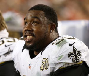 Dec 11, 2016; Tampa, FL, USA; New Orleans Saints defensive tackle Nick Fairley (90) against the Tampa Bay Buccaneers during the second half at Raymond James Stadium. Tampa Bay Buccaneers defeated the New Orleans Saints 16-11. Mandatory Credit: Kim Klement-USA TODAY Sports
