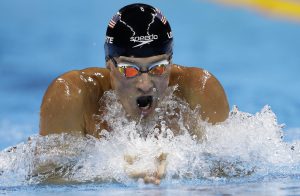 FILE - In this Aug. 11, 2016, file photo, United States' Ryan Lochte competes in the men's 200-meter individual medley final during the swimming competitions at the 2016 Summer Olympics, in Rio de Janeiro, Brazil. Speedo is the first major sponsor to drop swimmer Ryan Lochte as a sponsor. The swimsuit maker owned by PVH in New York says that it doesn’t condone behavior that is counter to its values. Lochte fabricated a tale that he was robbed at gunpoint in Rio de Janeiro during the Olympics. He later apologized. (AP Photo/Michael Sohn, File)